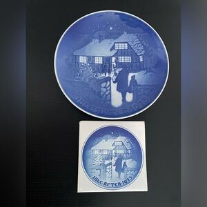 Vintage Bing and Grondahl 1973 Country Christmas. Limited Edition.